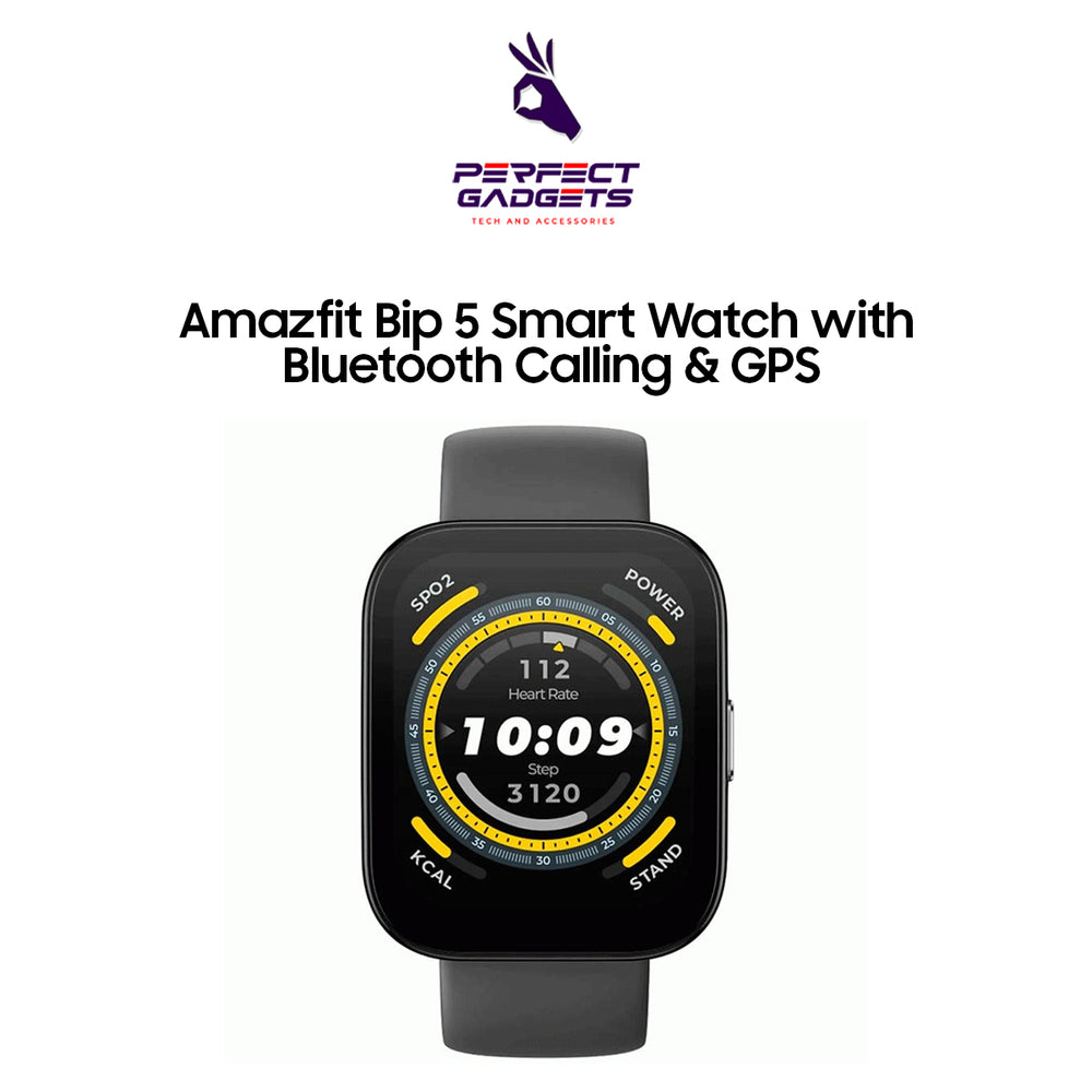 Amazfit Bip 5 Smart Watch with Bluetooth Calling & GPS
