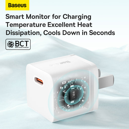 Baseus GaN5 Fast Charger Type C 20W CN Mini White