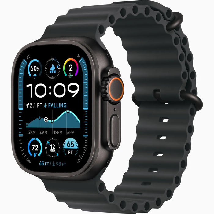 Apple Watch Ultra 2 [GPS + Cellular, 49mm] Black Titanium Case with Alpine Loop straps