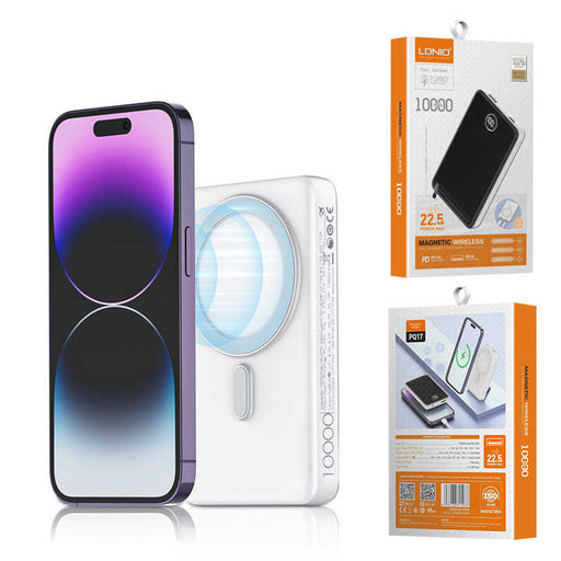 LDNIO PQ17 15w Wireless & 22.5w Wired Powerbank 10000mah