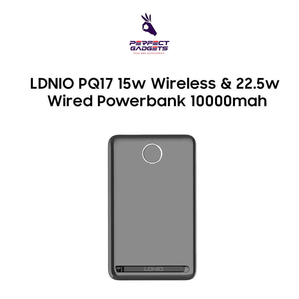 LDNIO PQ17 15w Wireless & 22.5w Wired Powerbank 10000mah