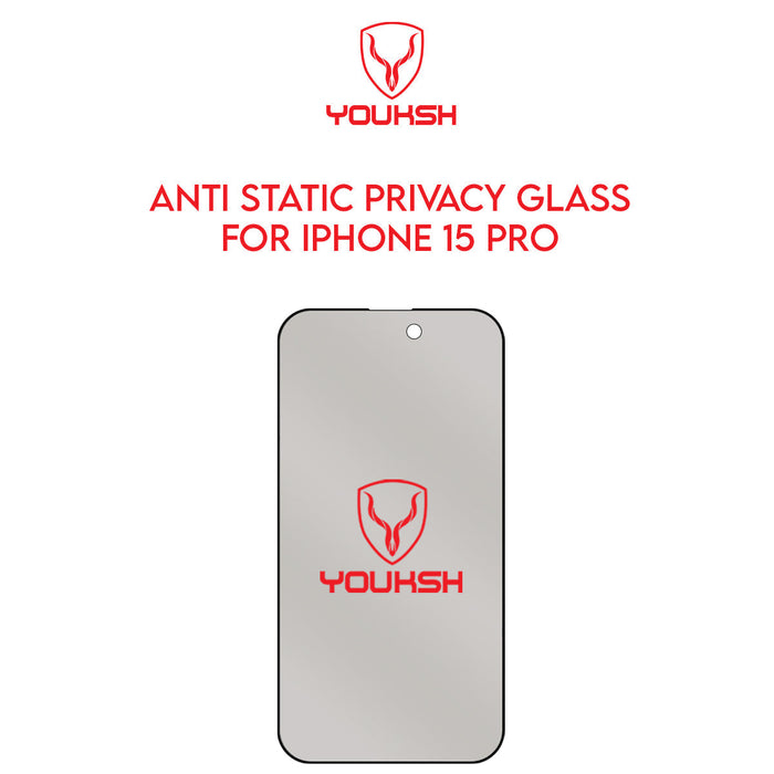 Apple iPhone 15 Pro (6.1) Privacy Glass Protector