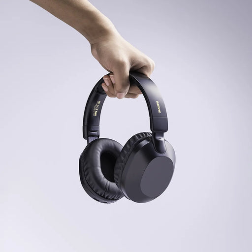 REMAX RB-605HB Wireless Headphones with 66 Hours of Battery Life - Black