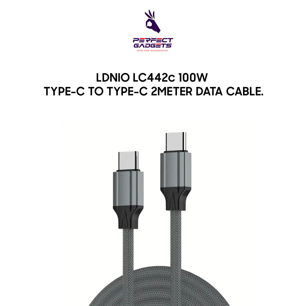LDNIO LC442c 100W TYPE-C TO TYPE-C 2METER DATA CABLE.