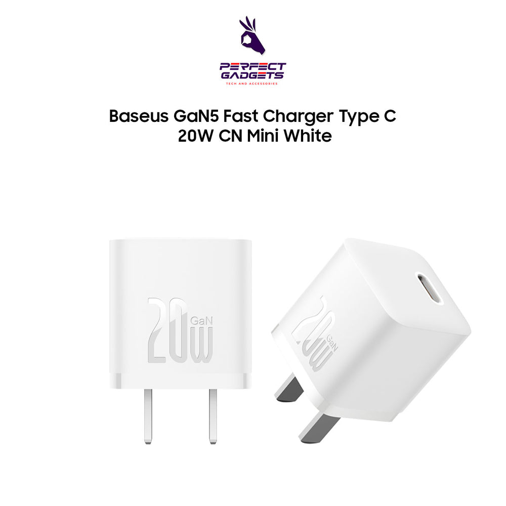 Baseus GaN5 Fast Charger Type C 20W CN Mini White