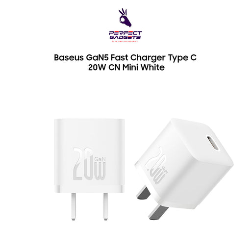 Baseus GaN5 Fast Charger Type C 20W CN Mini White