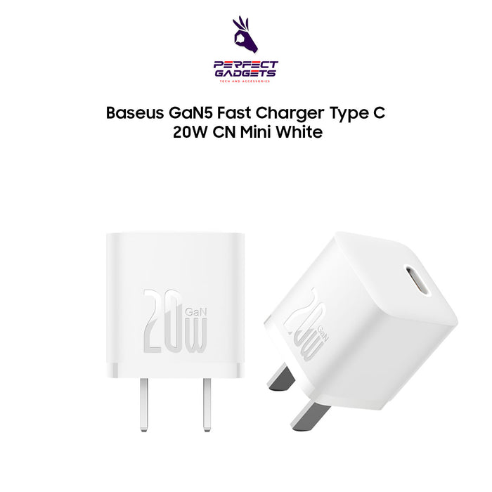 Baseus GaN5 Fast Charger Type C 20W CN Mini White
