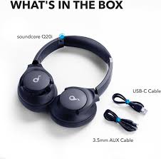 Anker Soundcore Q20i Hybrid Active Noise Cancelling Wireless Headphones.