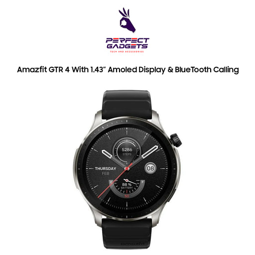 Amazfit GTR 4 With 1.43″ Amoled Display & BlueTooth Calling