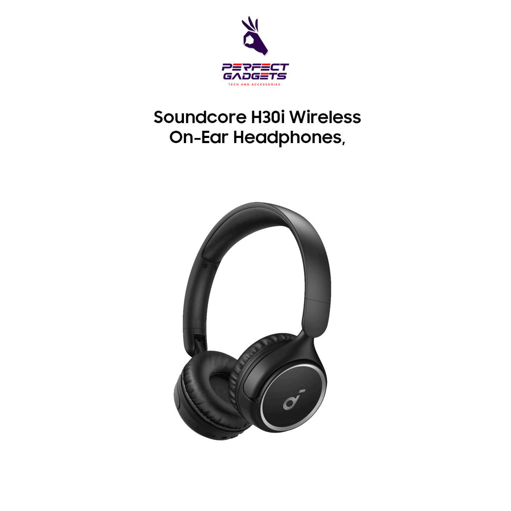 Soundcore H30i Wireless On-Ear Headphones, Foldable Design.