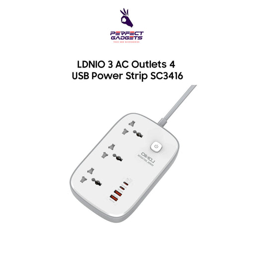 Ldnio 3 AC Outlets 4 USB Power Strip SC3416