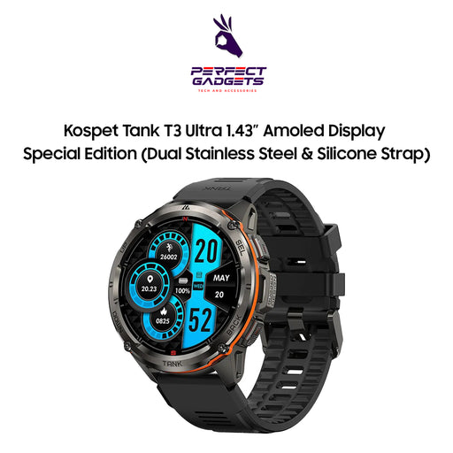 Kospet Tank T3 Ultra Special Edition Bluetooth Smartwatch with 1.43″ AMOLED Display & GPS