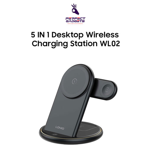 Ldnio 5 IN 1 Desktop Wireless Charging Station WL02