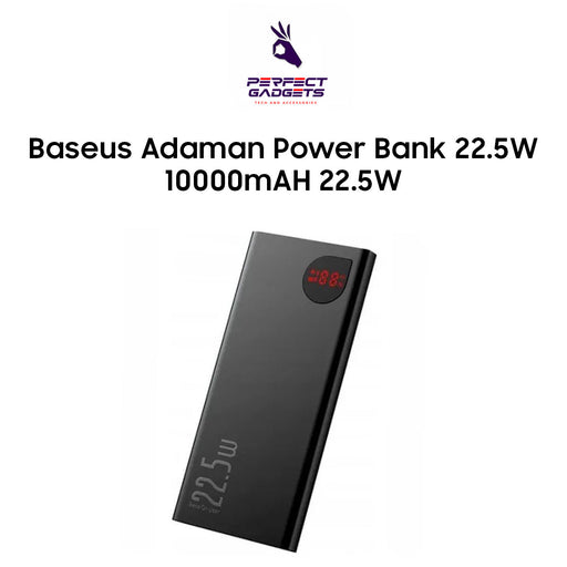 Baseus 22.5W 10000mAh Adaman Metal Digital Display Power Bank – Black