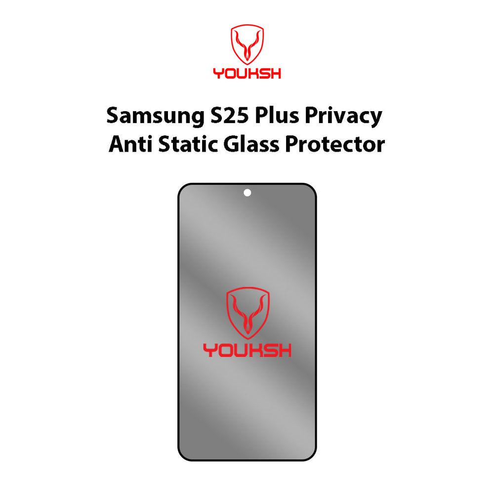 Samsung galaxy S25 Plus (Privacy Anti-Static Glass Protector)