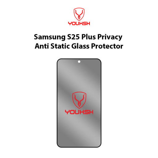 Samsung galaxy S25 Plus (Privacy Anti-Static Glass Protector)