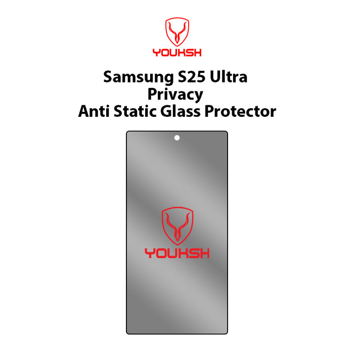 Samsung Galaxy S25 Ultra (Privacy Anti-Static Glass Protector)